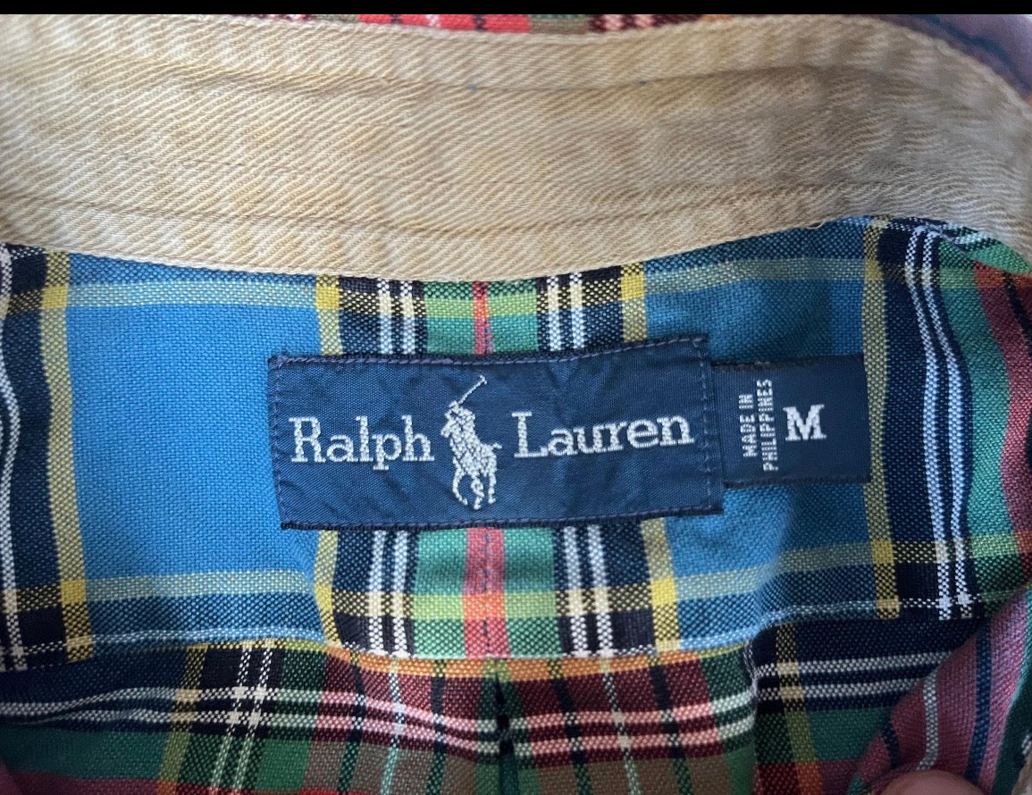 Ralph Lauren | Vintage Plaid Button-Down Shirt - Size Medium (Vintage)